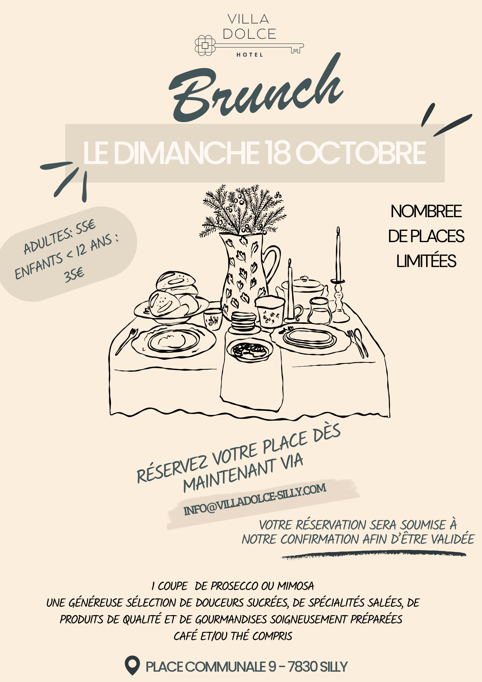Brunch du 18 octobre  - Villa Dolce